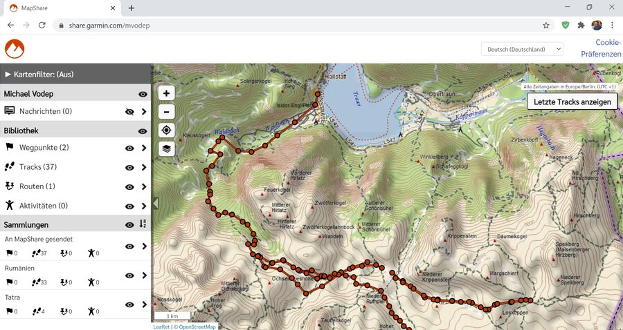 Garmin und Planung